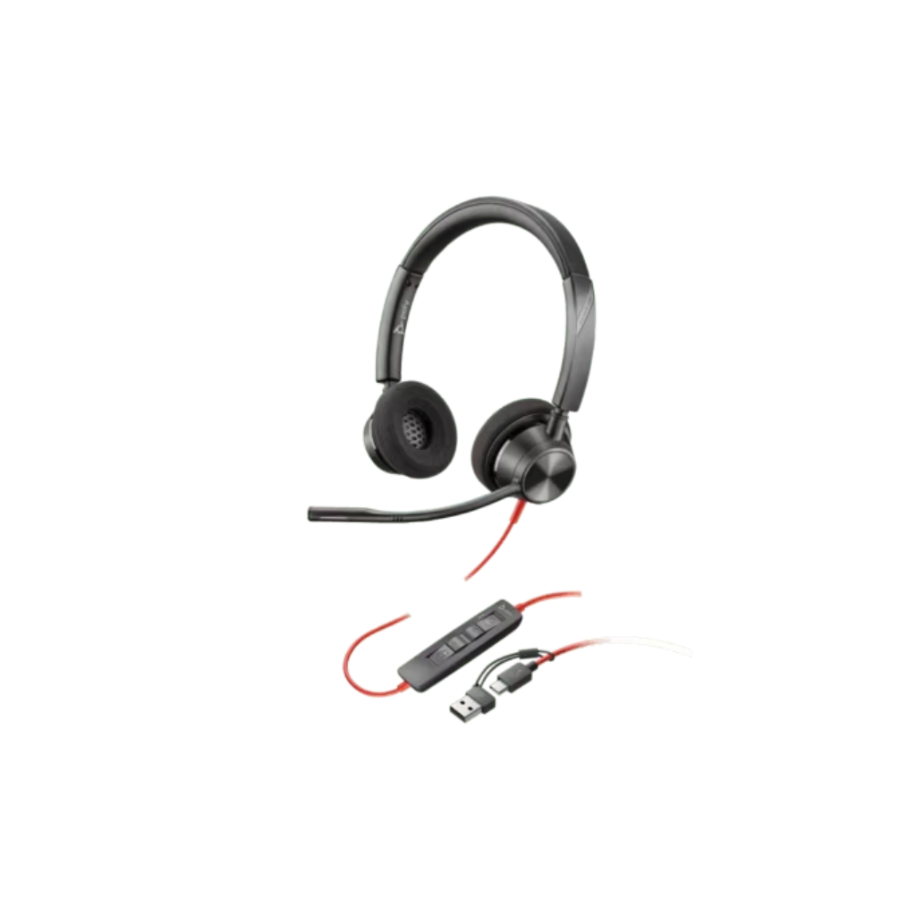 Poly Blackwire 3320 Stereo Microsoft Teams Certified USB-C Headset