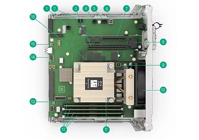 HPE ProLiant ML110 Gen11 Mainboard View