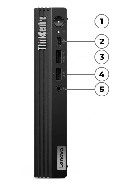 Lenovo ThinkCentre M75q Gen 5 Front View