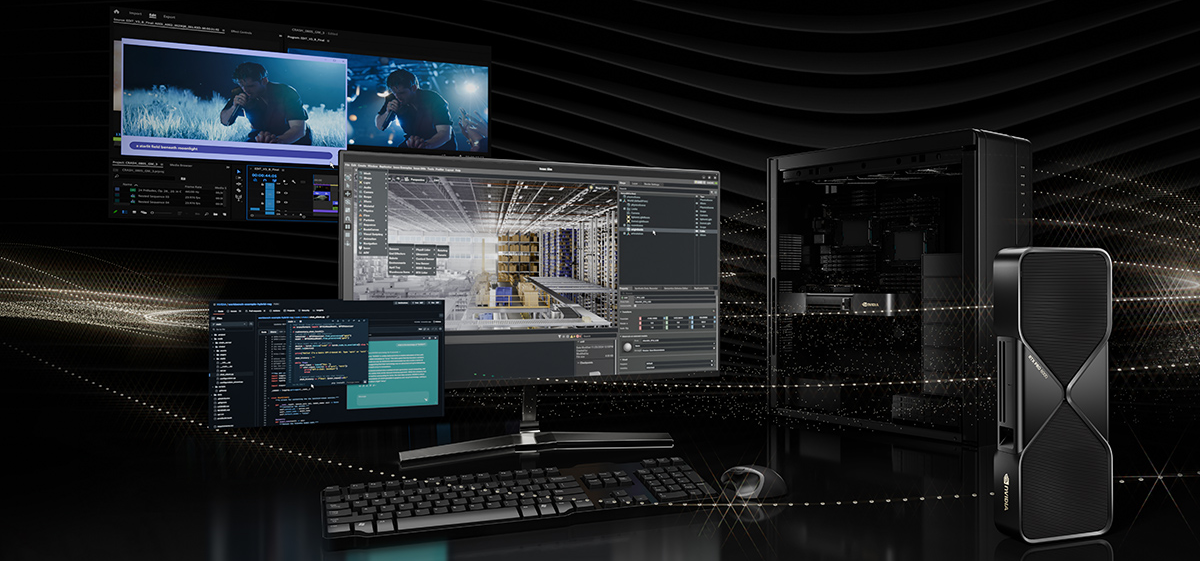 NVIDIA RTX PRO vs GeForce RTX: How to Choose the Right Workstation GPU AI workstation with NVIDIA professional GPU for LLM and generative AI workloads