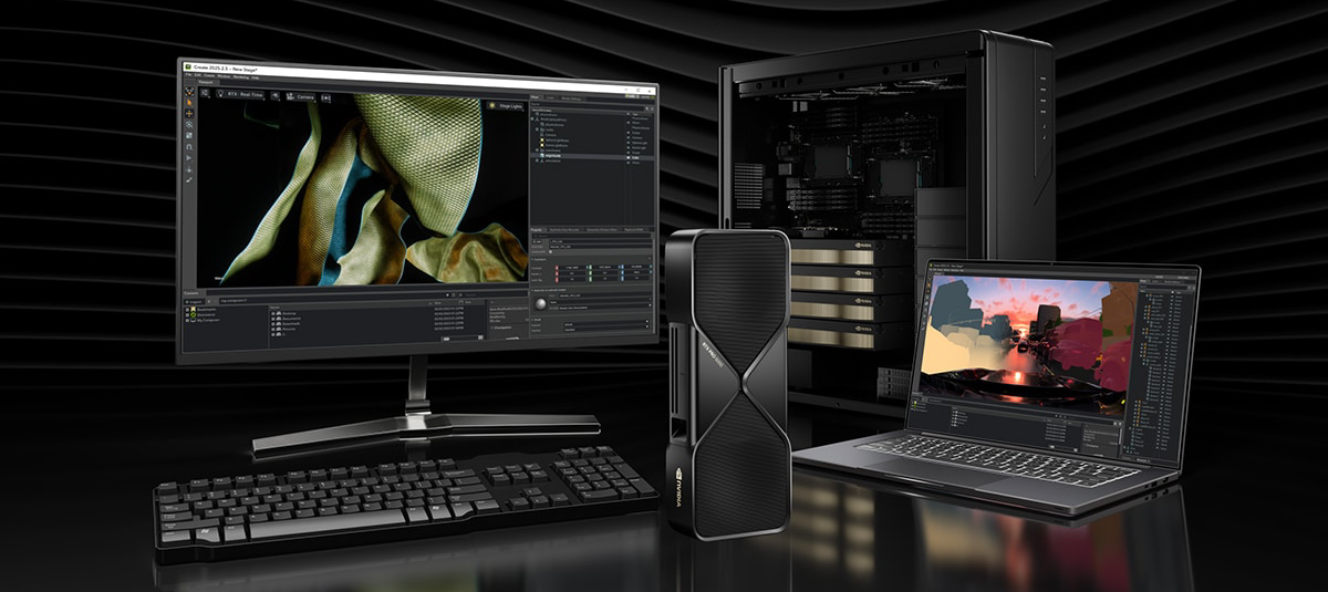 NVIDIA RTX PRO vs GeForce RTX: How to Choose the Right Workstation GPU NVIDIA RTX PRO Blackwell workstation GPU range with different VRAM options